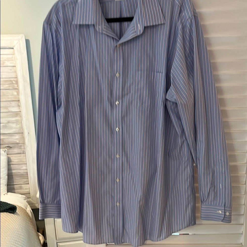 Men's Blue Striped Shirt